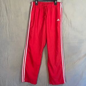 Adidas red pants size m